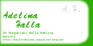 adelina halla business card